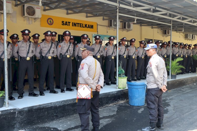 100 Siswa Diktuk Bintara Polri SPN Polda NTT laksanakan Latja di Polresta Kupang Kota