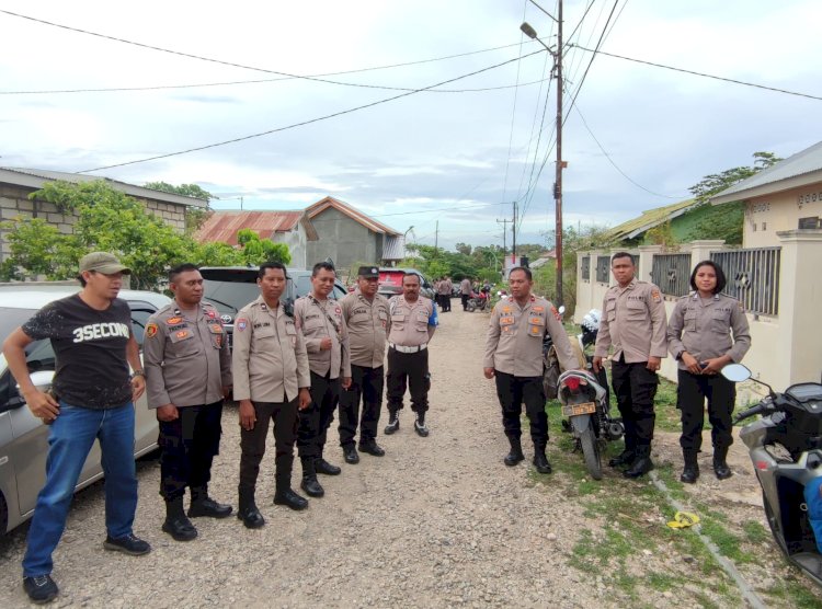 Hari Ke-6 Pelaksanaan Kampanye, Polresta Kupang Kota Laksanakan Pengamanan Di Kelurahan Manulai II