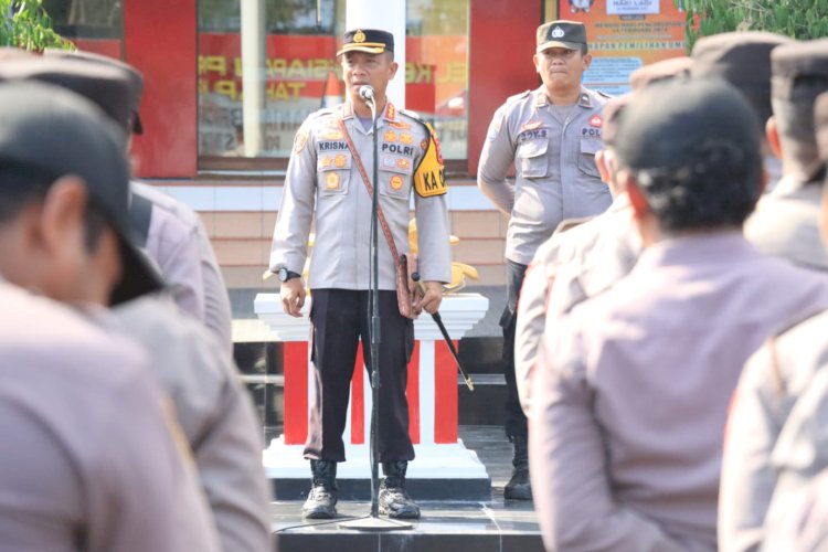 Jelang Kedatangan Presiden Jokowi, Polresta Kupang Kota Siagakan Personel Pengamanan