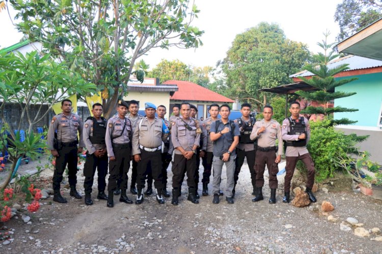 Kampanye Tatap Muka di kelurahan Oesapa, Polresta kupang Kota Laksanakan Pengamanan.