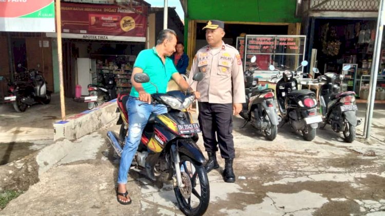Polsek Alak Gelar Himbauan Tertib Berlalu Lintas dan Peneguran Pelanggaran Kasat Mata di Kota Kupang