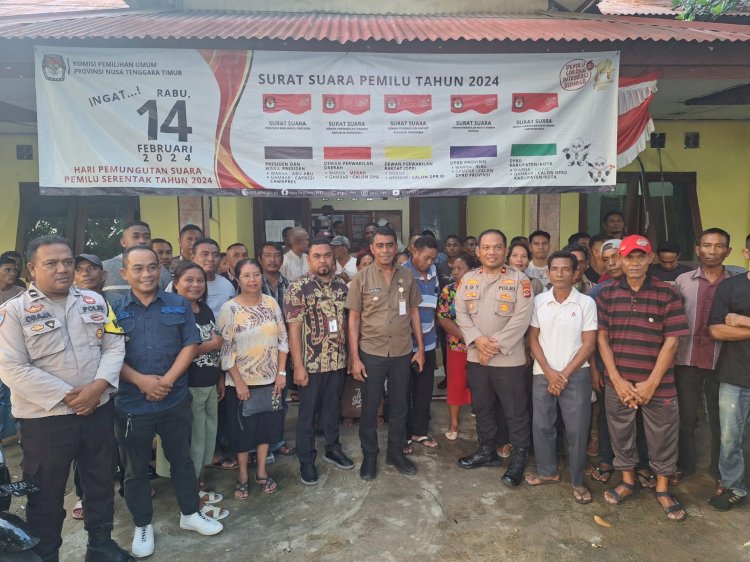 Kapolsek Alak Lakukan Safari Kamtibmas dan Rakor Persiapan Pemilu di Kelurahan Namosain