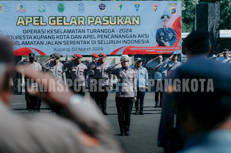 Sambut Bulan Suci Ramadhan, Polresta Kupang Kota Apel Gelar Pasukan Operasi Keselamatan 2024