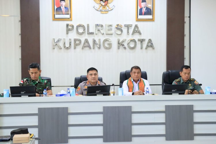 Rakor Lintas Sektoral, Kapolresta Kombes Aldinan Manurung Minta Dukungan Seluruh Pihak Dalam Pengamanan Idul Fitri di Kota Kupang