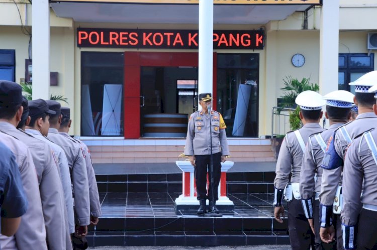 Apel Konsolidasi Polresta Kupang Kota, Usai Pengamanan Hari Paskah di Kota Kupang