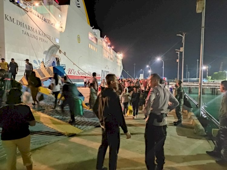 Arus Mudik Meningkat, Polsubsektor Tenau Tingkatkan Pengamanan di Pelabuhan