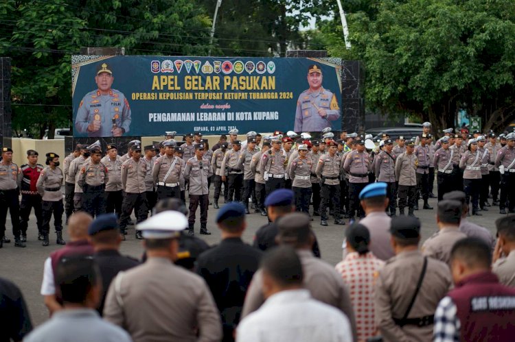 Polresta Siagakan Personel Pengamanan Malam Takbiran di Kota Kupang