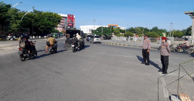 Wujudkan Kamseltibcarlantas, Polresta Coklatkan Jalan Raya di Kota Kupang