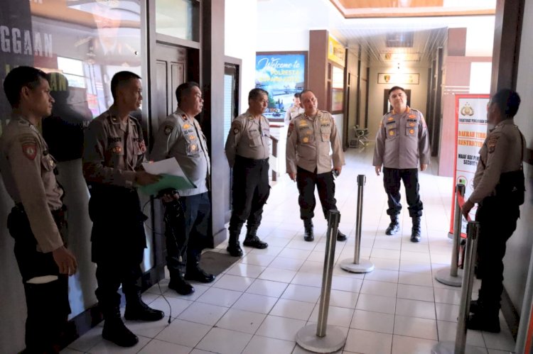 Kunjungan Tim Supervisi Ditpamobvit Polda NTT di Polresta Kupang Kota
