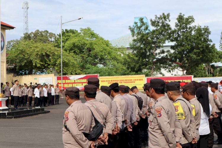 Berikan Arahan Apel Pagi, Kapolresta Kupang Kota: Kerjasama dan Saling Mendukung dalam Pelayanan Bagi Masyarakat