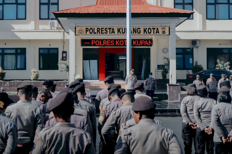 Kerja Keras, Kerja Cerdas dan Kerja Ikhlas, Penekanan Kapolresta Kombes Aldinan Manurung Kepada Personel Saat Apel Pagi