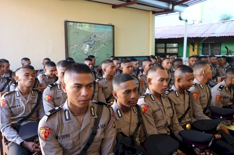 Perkuat Iman dan Taqwa, Polresta Kupang Kota Rutin Gelar Binrohtal Bagi Personel