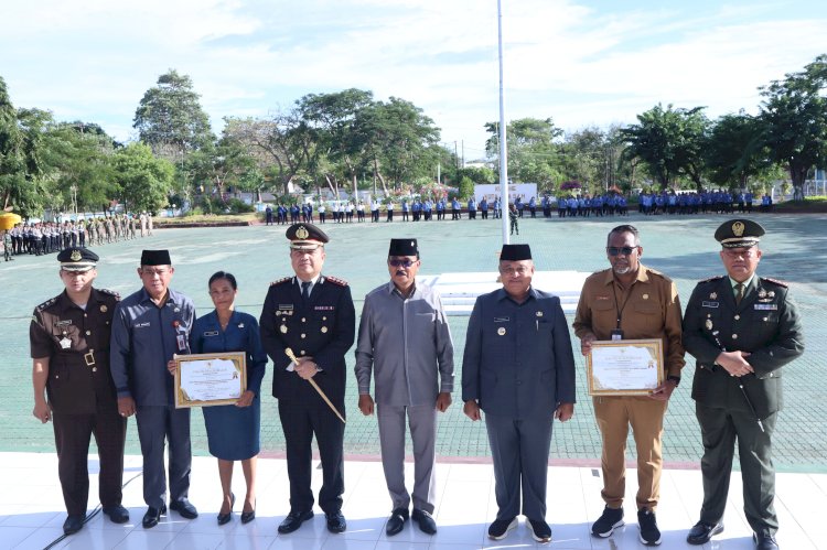 Kapolresta Kupang Kota Hadiri Upacara Hari Lahirnya Pancasila, Penjabat Walikota Ajak Masyarakat Untuk Jaga Kerukunan dan Amalkan Nilai Pancasila.