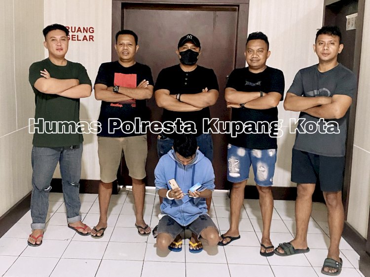 Mahasiswa Pelaku Pencurian Handphone Diamankan Jatanras Polresta Kupang Kota