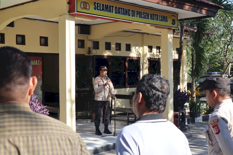 Kapolsek Akp Jemy Noke Tekankan Pemberian Kepastian Hukum Bagi Pelapor, Saat Pimpin Apel Pagi