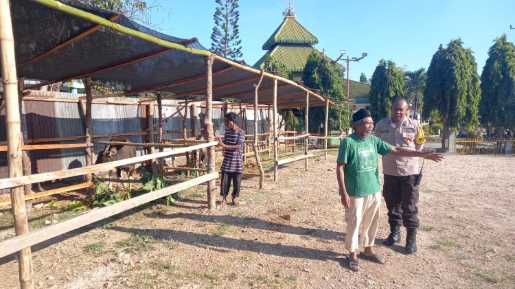 Bhabinkamtibmas Kolhua Patroli Dialogis ke Masjid BTN Jelang Idul Adha 1445 H