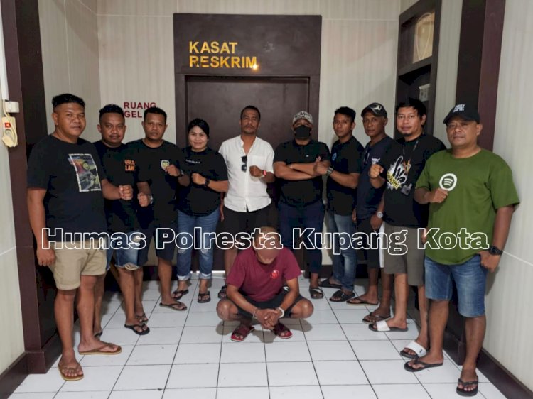 Slebor, Pelaku Penikaman di Cafe Alung Berhasil Diamankan Unit Jatanras Polresta Kupang Kota.