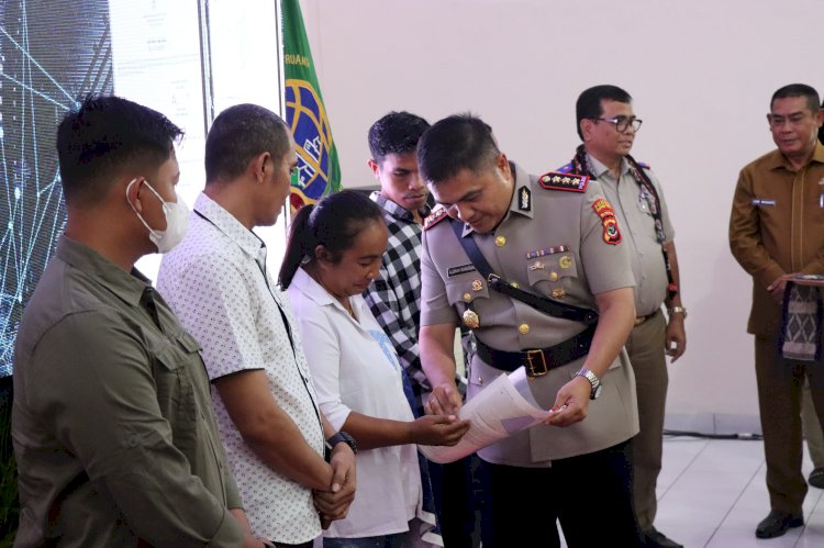 Kapolresta Kupang Kota Hadiri Launching Layanan Sertipikat Elektronik Pertama di NTT