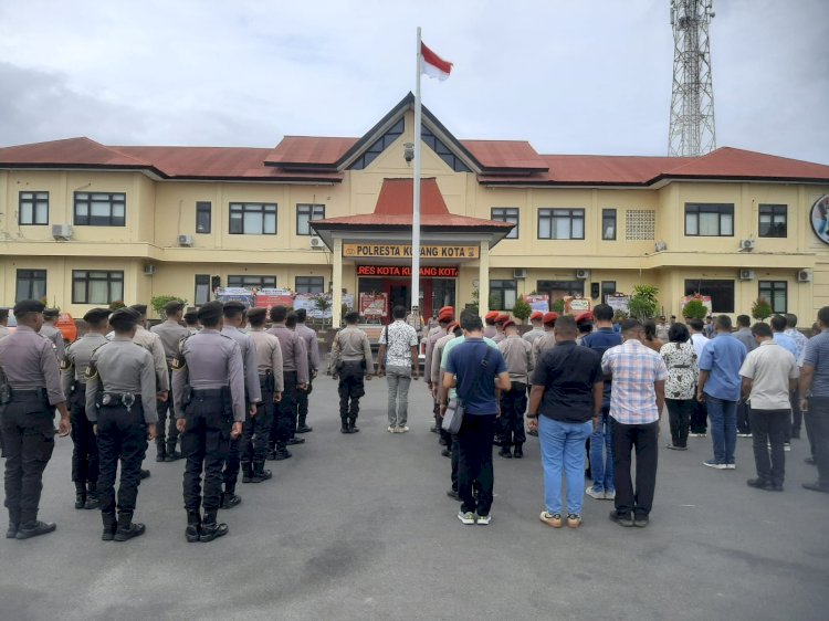 Kabagops Pimpin Apel Pagi Personel Polresta Kupang Kota