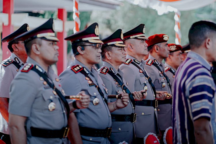 Kapolda NTT Lantik 198 Bintara Polri, Kapolresta Hadiri Upacara Pelantikannya di SPN Polda NTT.