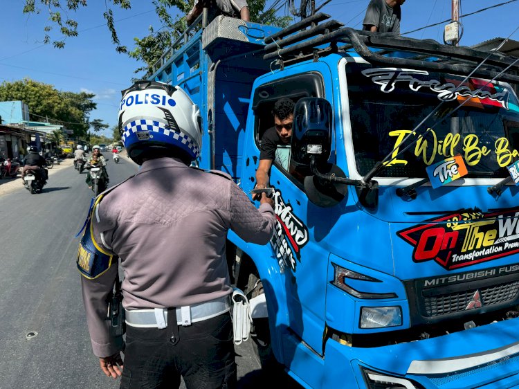 Tiga Hari Operasi Patuh, Satuan Lalulintas Polresta Kupang Kota Jaring Sepeda Motor dan Mobil.