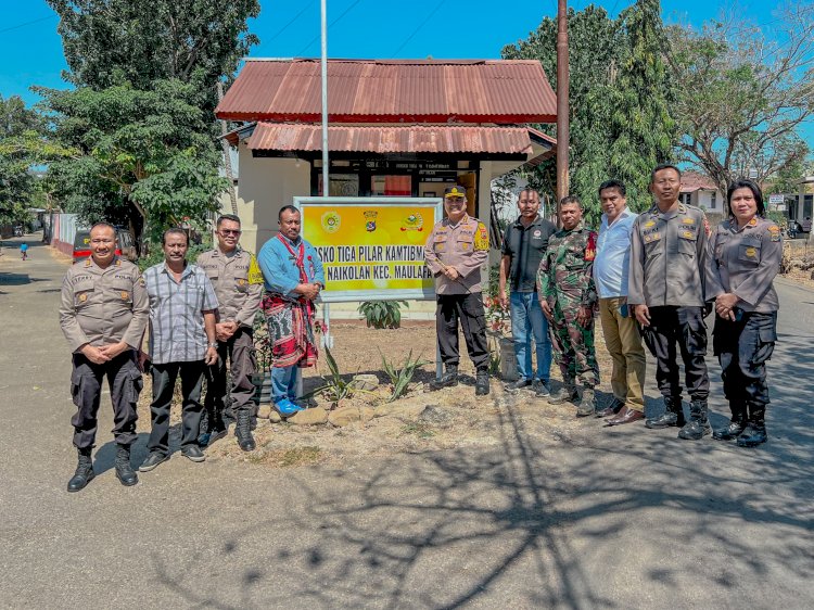 Kapolresta Lakukan Pengecekan di Posko Tiga Pilar Kelurahan Naikolan