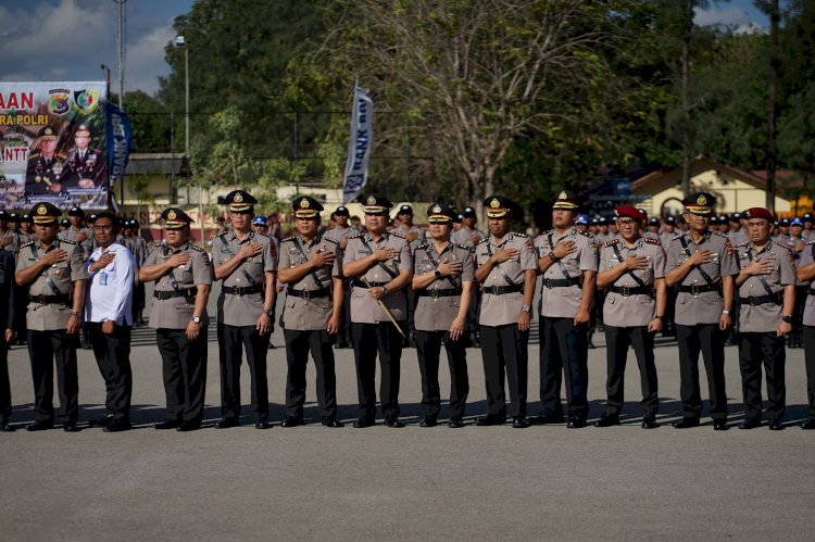 Kapolresta Kupang Kota Hadiri Upacara Pembukaan Diktuk Bintara Polri di SPN Polda NTT.