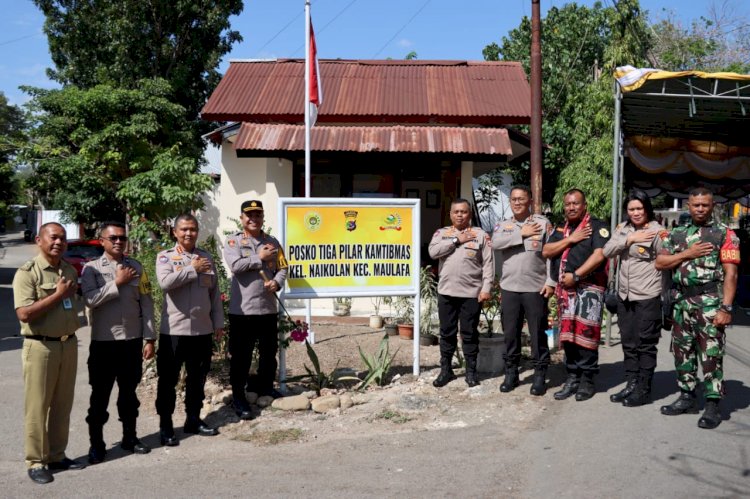 Penilaian Tiga Pilar Kamtibmas, Korbinmas Baharkam Polri Kunjungi Posko di Kelurahan Naikolan