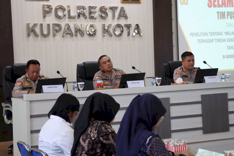 Diskusi Perlindungan Tindak Kekerasan pada Perempuan dan Anak, Puslitbang Polri Gelar FGD di Polresta Kupang Kota