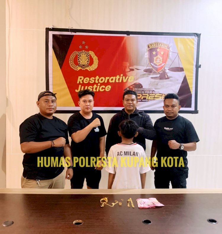 Curi Perhiasan Emas dan Uang, KL Pelajar SMP Diamankan Jatanras Polresta Kupang Kota