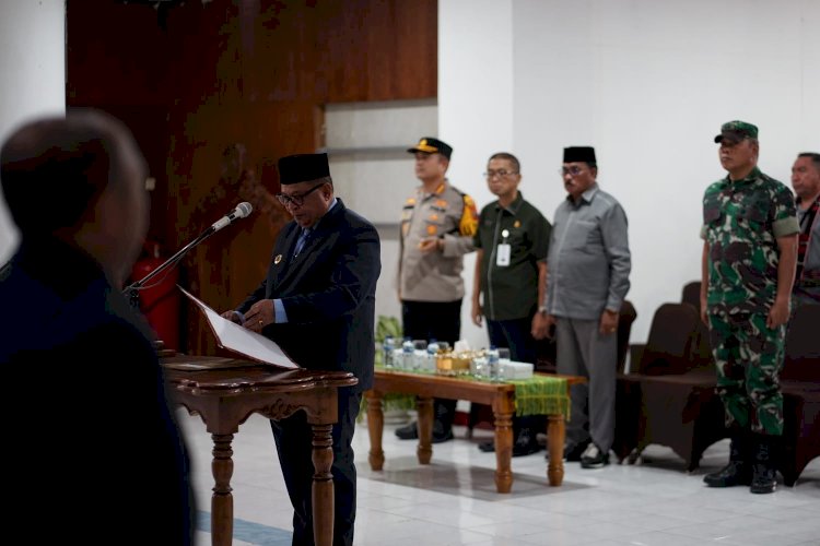 Kapolresta Kupang Kota Hadiri Pengambilan Sumpah dan Jabatan di Lingkungan Pemkot Kupang