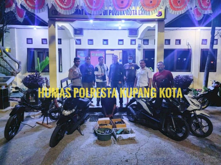 Lagi, Serigala Polsek Kota Lama Amankan Pelaku Pencurian Sepeda Motor