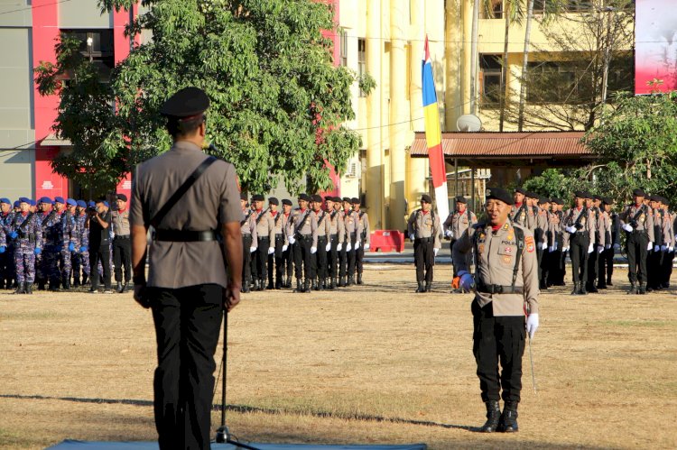 Peringati Hari Juang Polri, Polresta Kupang Kota Ikut dalam Upacara di Mapolda NTT