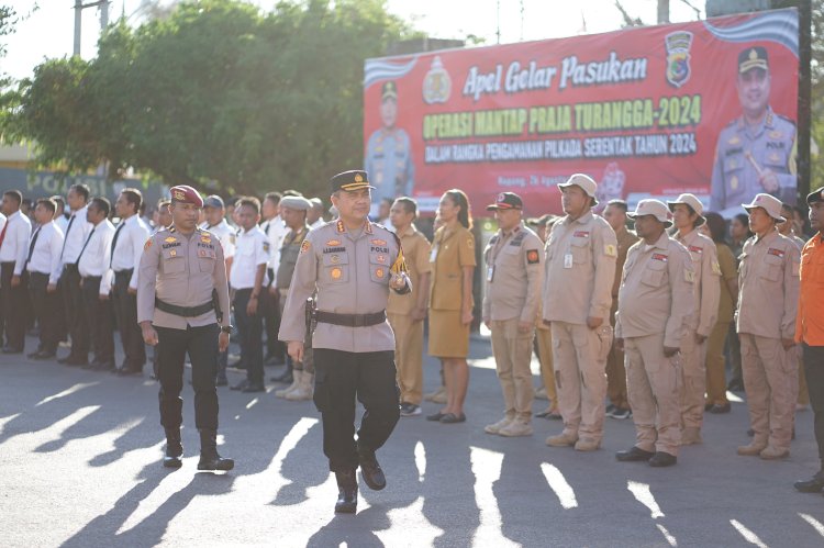 Apel Gelar Pasukan Polresta Kupang Kota, Jelang Pilkada Serentak Tahun 2024