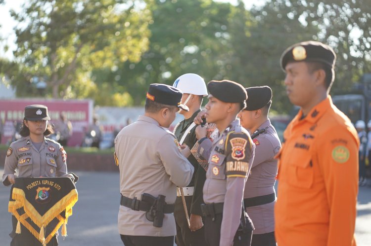 Apel Gelar Pasukan Polresta Kupang Kota, Jelang Pilkada Serentak Tahun 2024