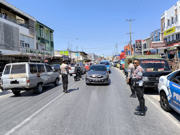 Polresta Kupang Kota Kawal Pendaftaran Pasangan Calon Wali Kota dan Wakil Wali Kota Kupang