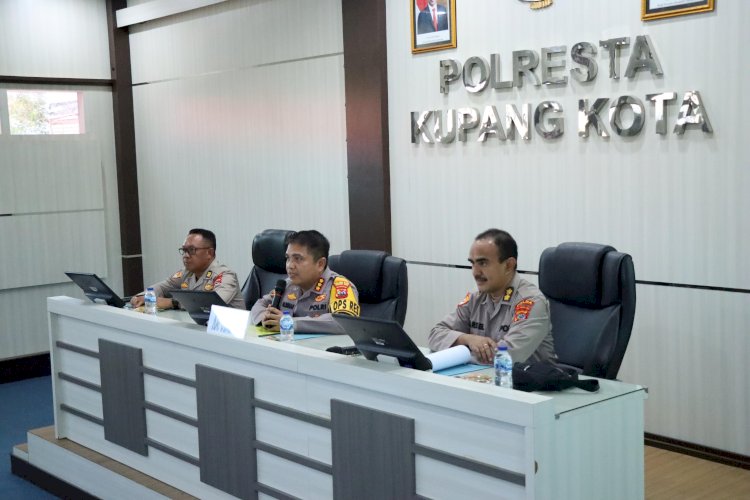 Susun Pagu Anggaran Tahun 2025, Rorena Polda NTT Asistensi ke Polresta Kupang Kota