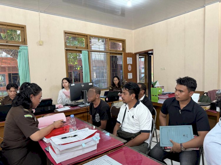 Subnit 1 Pidum Satreskrim Polresta Kupang Kota Limpahkan Tersangka Penikaman di Cafe Alung Fatululi