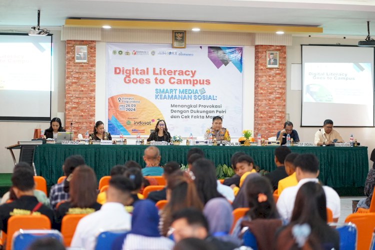 Kapolresta Kupang Kota Menghadiri Giat Digital Literacy Goes to Campus