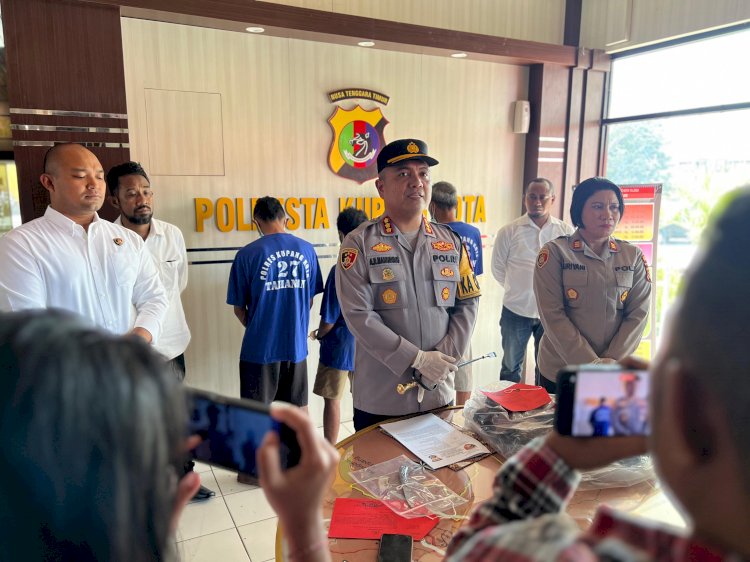 Kapolresta Kupang Kota Rilis Kasus Penikaman di Bello, yang mengakibatkan Korban Meninggal Dunia