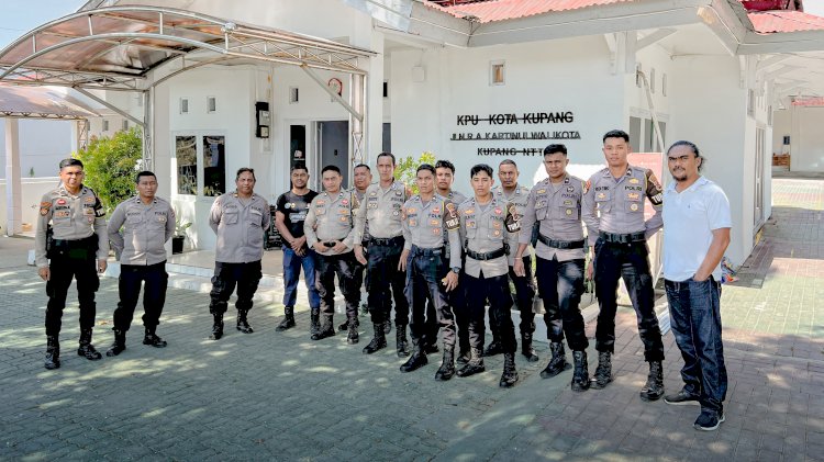 Satgas Operasi Mantap Praja Polresta Jamin Keamanan Pilkada Serentak di Kota Kupang, Minta Dukungan dan Kerjasama dari Masyarakat