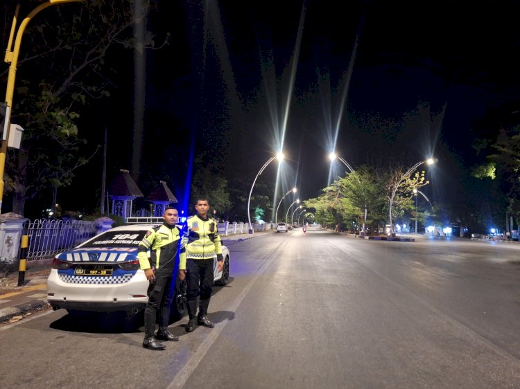 Satlantas Polresta Kupang Kota Lakukan Patroli Malam, Tingkatkan Keamanan dan Ketertiban Masyarakat