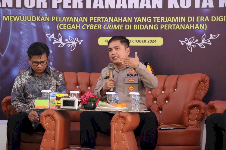 Kapolresta Kupang Kota Jadi Narasumber Cegah Cyber Crime di Bidang Pertanahan