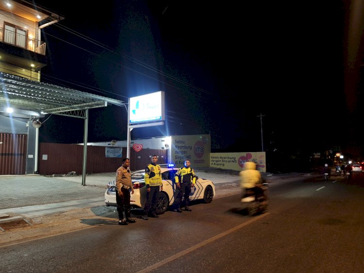 Satlantas Gelar Patroli, Kapolresta Kupang Kota Imbau Masyarakat Tertib Berlalu Lintas