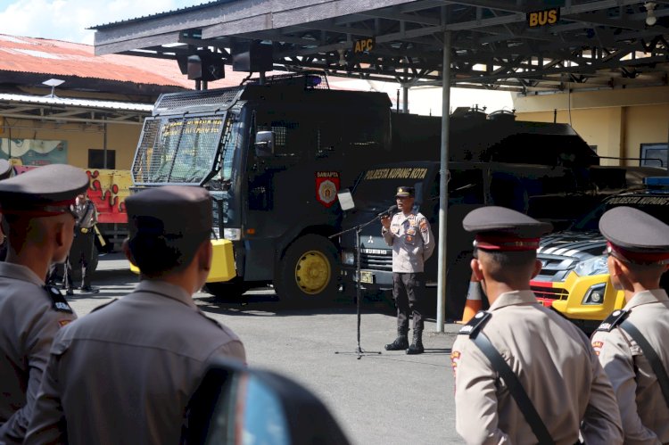 Polresta Kupang Kota Terima Siswa Praktek SPN Polda NTT, Kabag SDM: Asah Ilmu Dengan Terus Belajar dan Berlatih