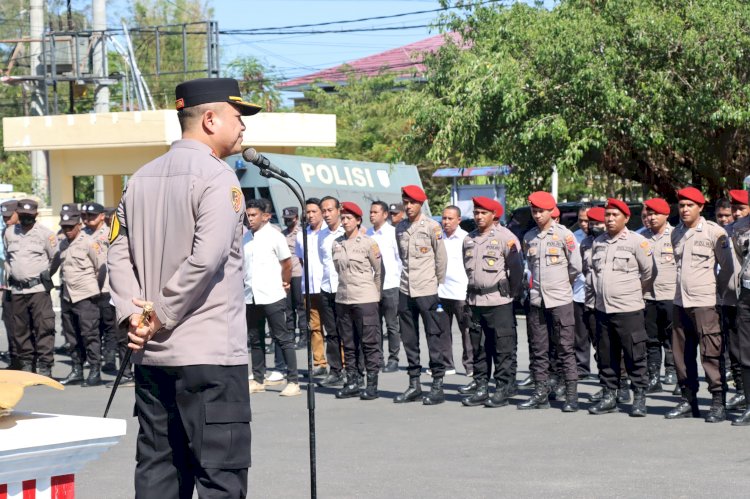 Apel Jam Pimpinan, Kapolresta Kupang Kota Terus Tekankan Netralitas Anggota Polri