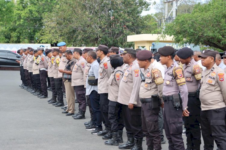 Polresta Kupang Kota Siapkan Personel Pengamanan Kunker Presiden RDTL dan Kedatangan Ketua Umum Bhayangkari