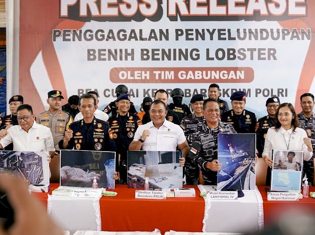 Bareskrim Polri : Gagalkan Penyelundupan 151 Ribu Benih Lobster di Perairan Bintan