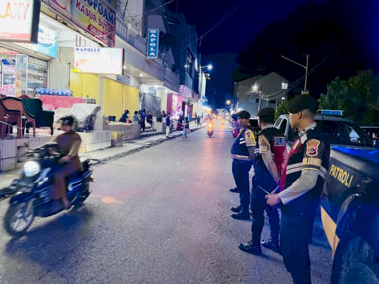 Patroli Malam Satuan Samapta Polresta, Ciptakan Keamanan yang Kondusif di Kota Kupang