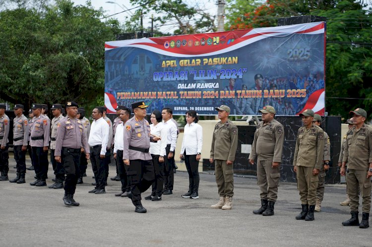 Polresta Apel Gelar Pasukan Pengamanan, Siap Berikan Pelayanan Nataru bagi Warga Kota Kupang